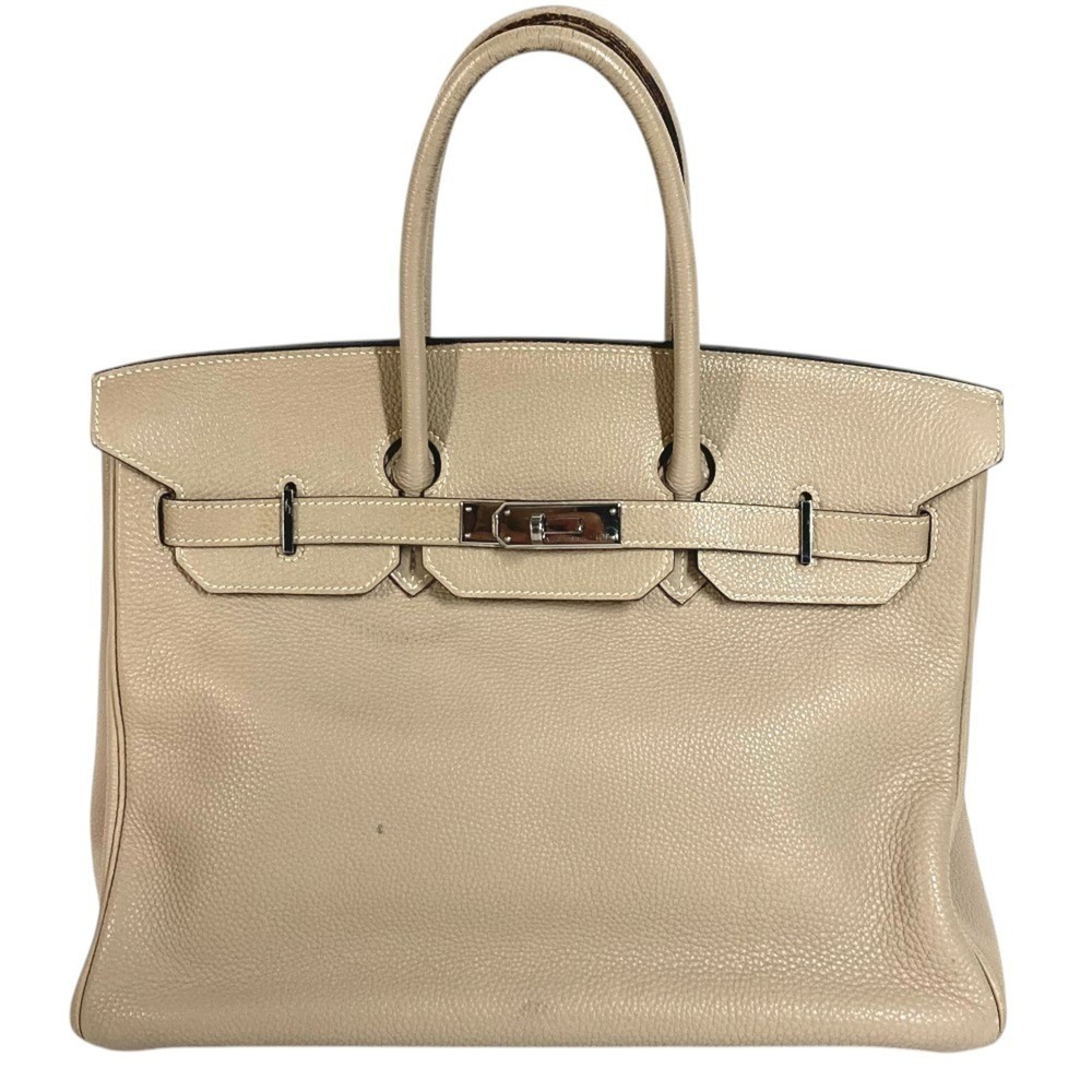 HERMES Birkin 35 Tote Bag Handbag Togo Leather Men's Women's Turtledove Grey ...